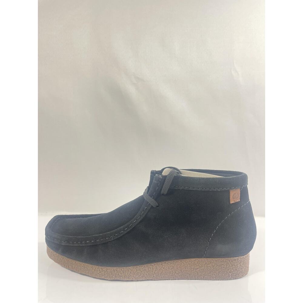 Clarks Boots Mens Size 9.5 Black Shacre Suede Chukka Ankle Comfort New Box